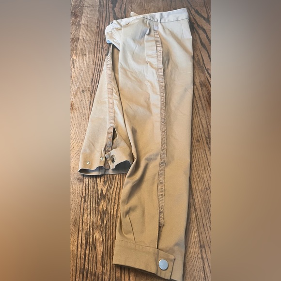 NWOT Zara Basic Tan Colored Riding Pants w/ Capri Cuffs!! - Picture 6 of 12